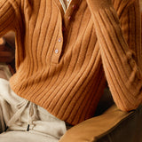 Casual Commuter Double-Layer Double-Breasted Lapel Sweater - liwisi