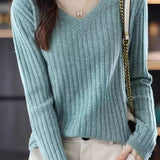 Long Sleeve Knitted Base Layer Top - liwisi