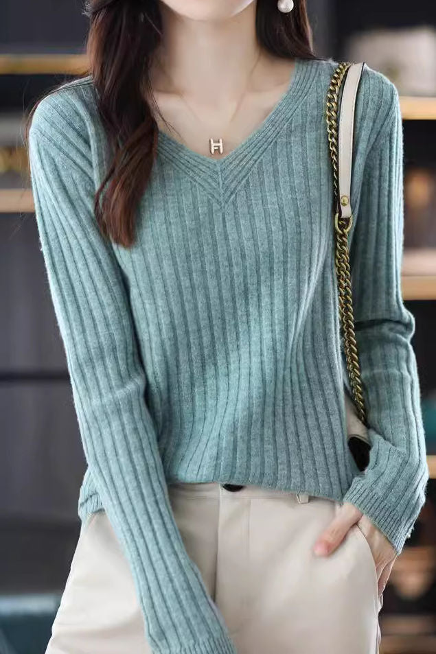 Long Sleeve Knitted Base Layer Top - liwisi