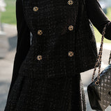 Elegant Waistcoat and High-Waisted Skirt Set - liwisi