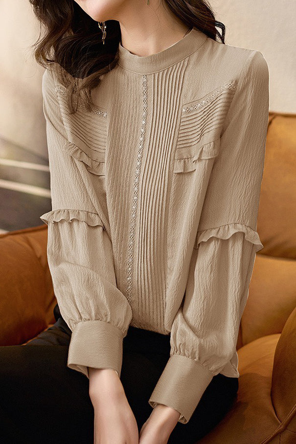 French elegant textured shirt - liwisi