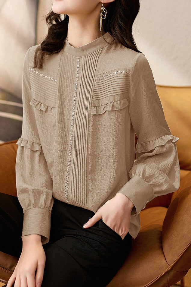 French elegant textured shirt - liwisi