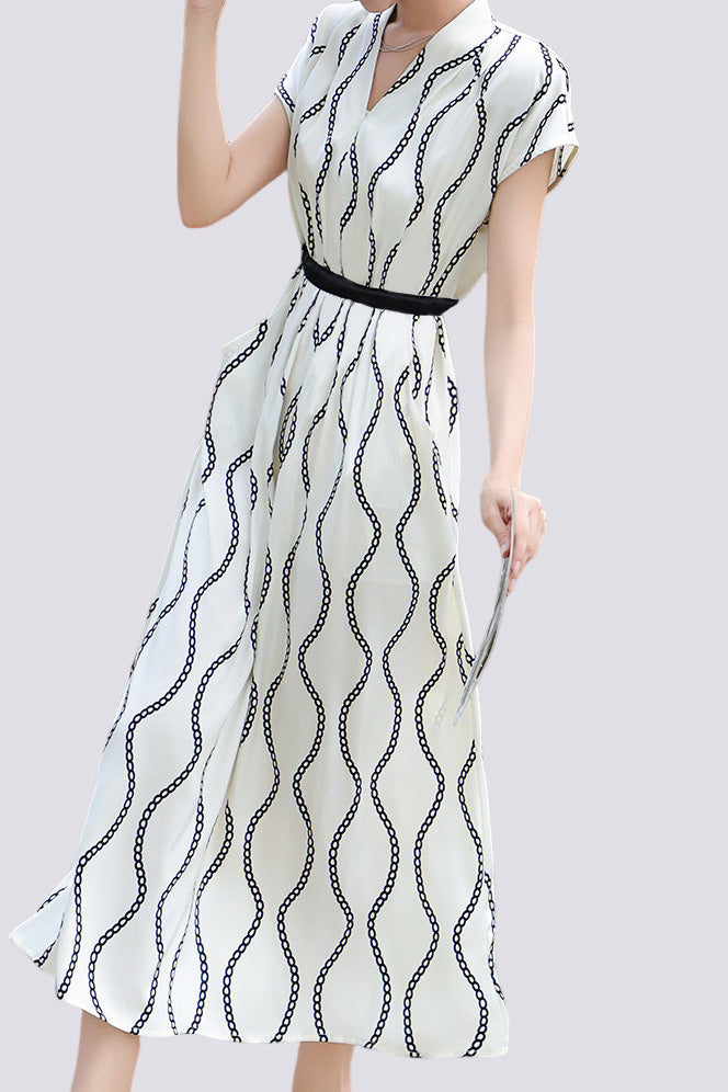 Short-Sleeve Fashionable Dress - liwisi