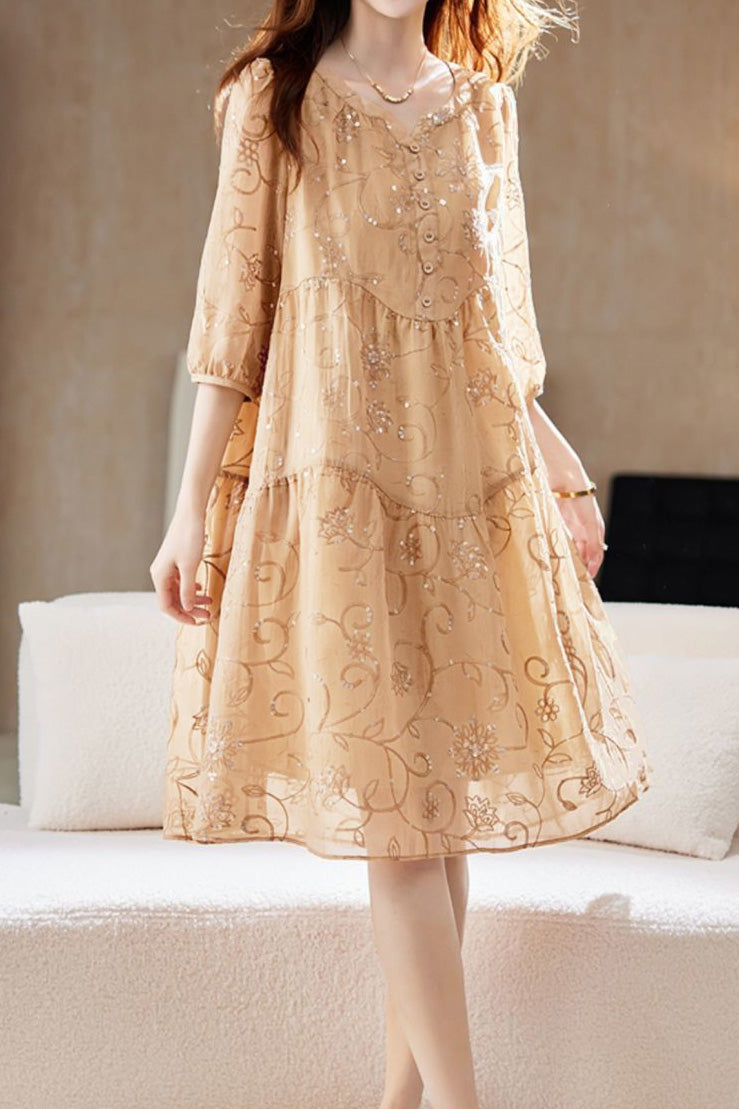 Elegant Sequined Dress - liwisi