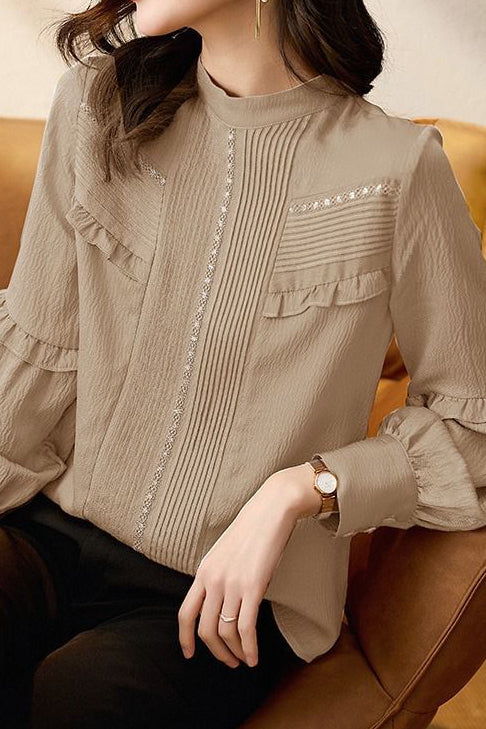 French elegant textured shirt - liwisi