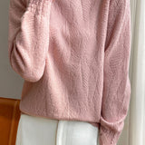 French lace-trimmed knitted undershirt - liwisi
