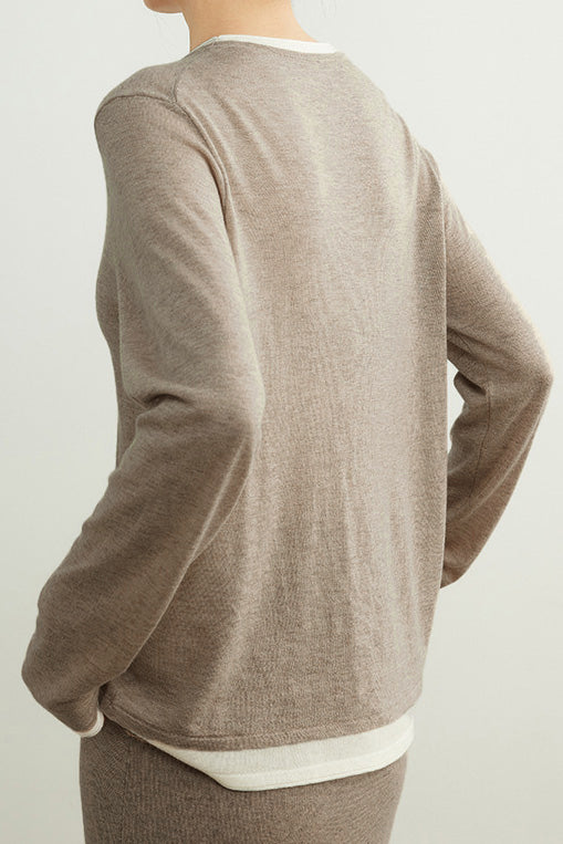 Comfortable wool knitted set - liwisi