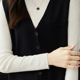 Sleeveless cardigan waistcoat - liwisi