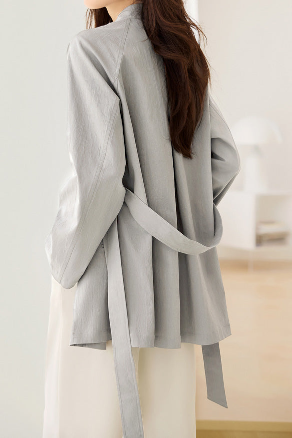 Casual Commuting Simple Loose Long-Sleeve Trench Coat - liwisi