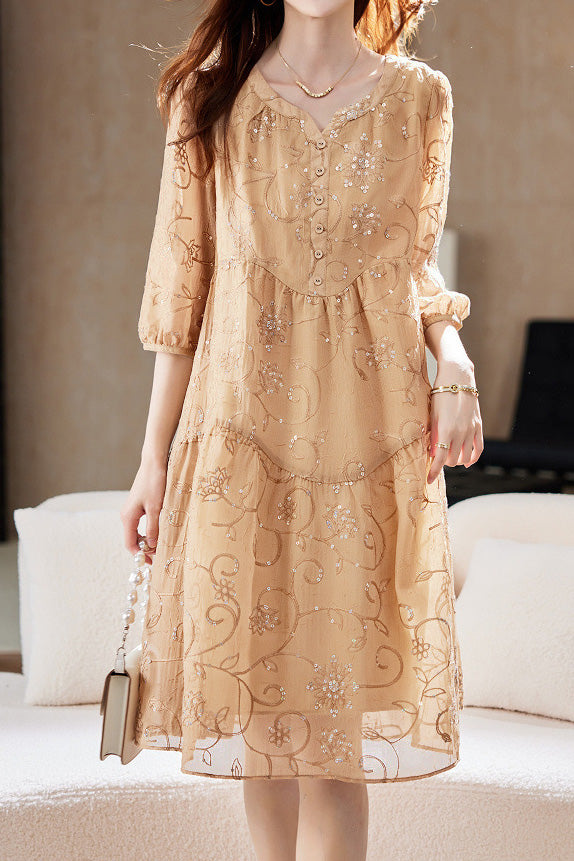 Elegant Sequined Dress - liwisi