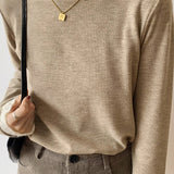Fleece-lined knitted shirt with lace trim. - liwisi
