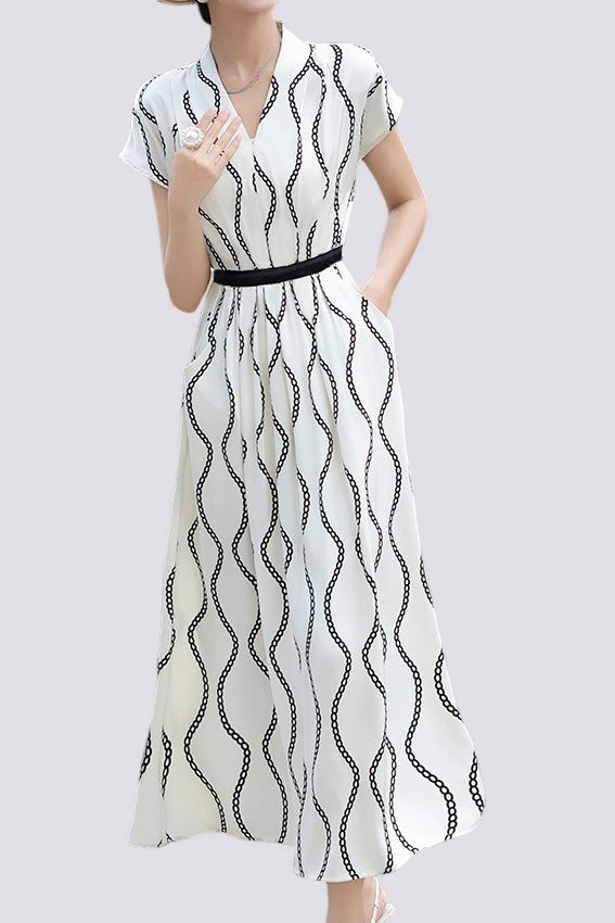 Short-Sleeve Fashionable Dress - liwisi