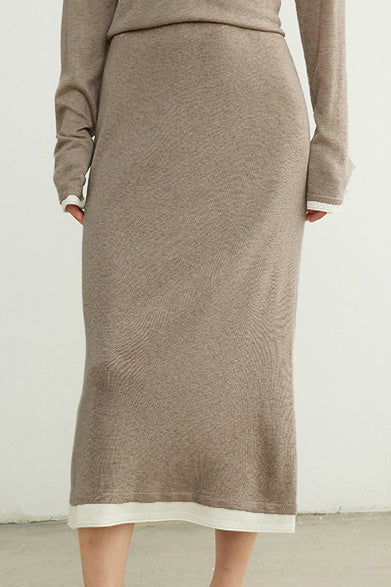 Comfortable wool knitted set - liwisi