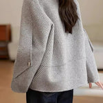 Stand Collar Double Button Melton Coat with Lining - liwisi