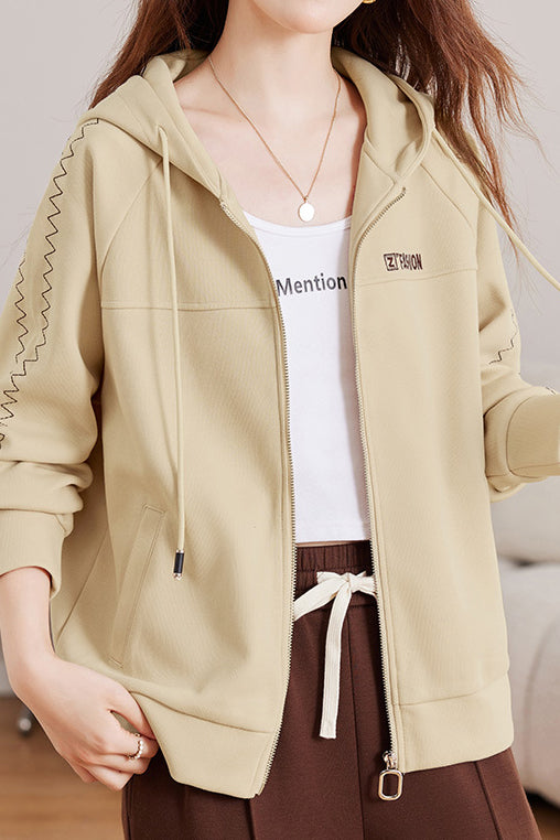 Basic Hooded Logo Decor Hoodie - 3 Colors Available - liwisi