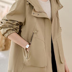 Short padded trench coat - liwisi