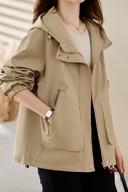 Short padded trench coat - liwisi