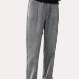 Retro Office Houndstooth Woolen Pants
