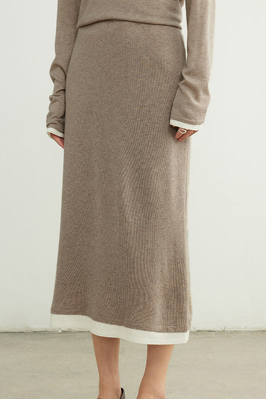 Comfortable wool knitted set - liwisi