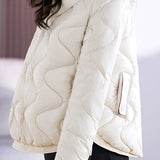 Casual Warm Lightweight Hooded Cotton Jacket