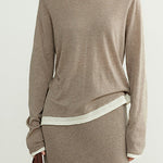 Comfortable wool knitted set - liwisi