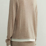 Comfortable wool knitted set - liwisi