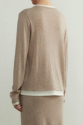Comfortable wool knitted set - liwisi