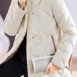 Casual Warm Lightweight Hooded Cotton Jacket