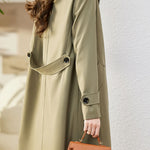 Casual Versatile Lapel Mid-Length Trench Coat - liwisi