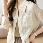 ステンカラードローストリングポケットジャケット 2色入 - liwisi