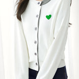Casual Versatile Color-Block Knitted Cardigan