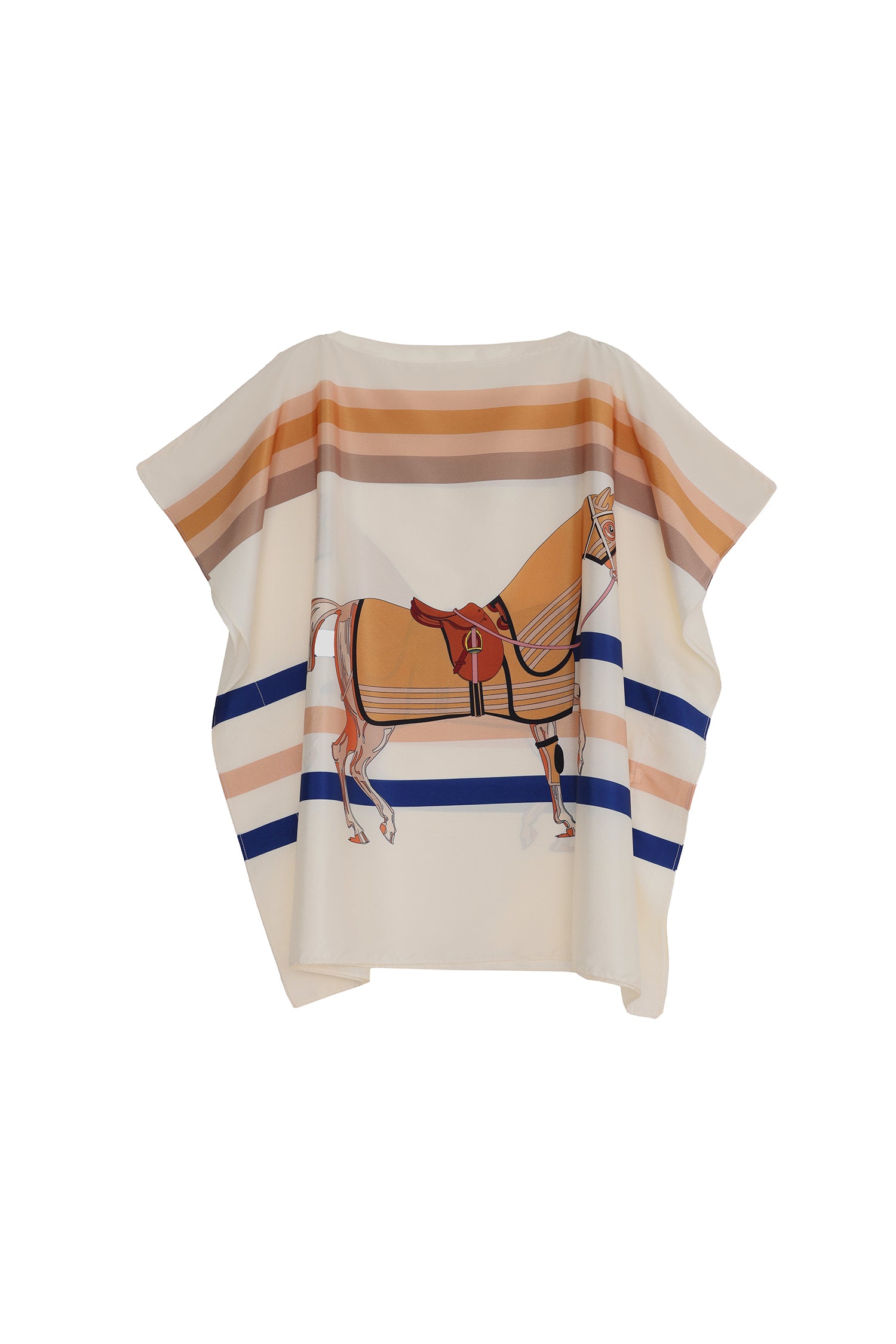 Poncho Style Side Slit Animal Print T-Shirt - 2 Colors Available - liwisi