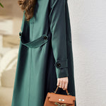 Casual Versatile Lapel Mid-Length Trench Coat - liwisi
