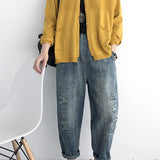 V-Neck Rib Knit Cardigan with Contrast - 5 Colors Available - liwisi