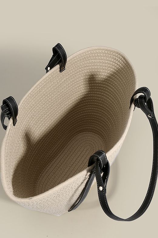 Large-capacity knitted wool tote bag - liwisi
