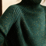 Solid Color Turtleneck Knit - liwisi