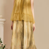 Halter Neck Tulle Contrast Ombre Long Dress with Lining - 3 Colors Available - liwisi