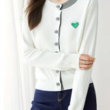Casual Versatile Color-Block Knitted Cardigan