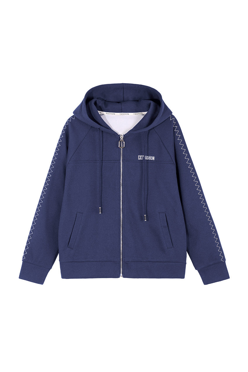 Basic Hooded Logo Decor Hoodie - 3 Colors Available - liwisi