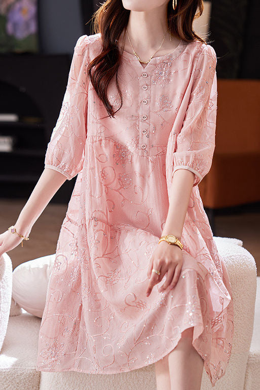 Elegant Sequined Dress - liwisi
