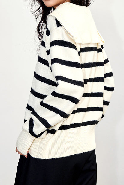 High Neck Zip Knit - liwisi