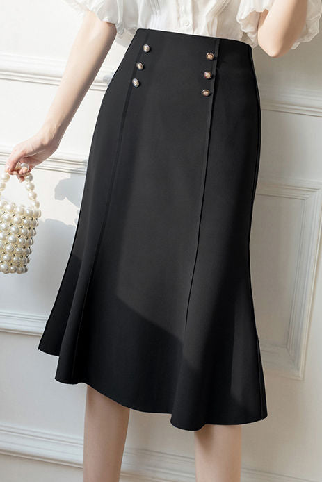 Elegant Office-Ready High-Waist Mermaid Skirt - liwisi