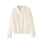 ステンカラードローストリングポケットジャケット 2色入 - liwisi