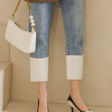 Elegant Office Pointed Color-Block High Heels - liwisi