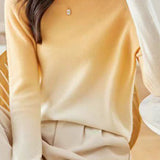 Gradient Orange Wool-Like Knit - liwisi