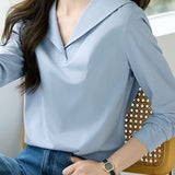 Sailor Collar Button Decor Casual T-Shirt - liwisi