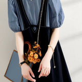 Layered Look Stitch Decor Semi-Flare Dress - 2 Colors Available - liwisi