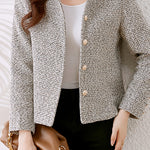 シャネル風ネールカラーツイードジャケット 裏地付 - liwisi