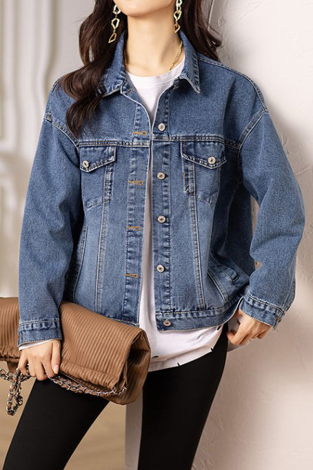 Early Autumn Casual Versatile Denim Jacket - liwisi