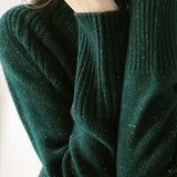 Solid Color Turtleneck Knit - liwisi